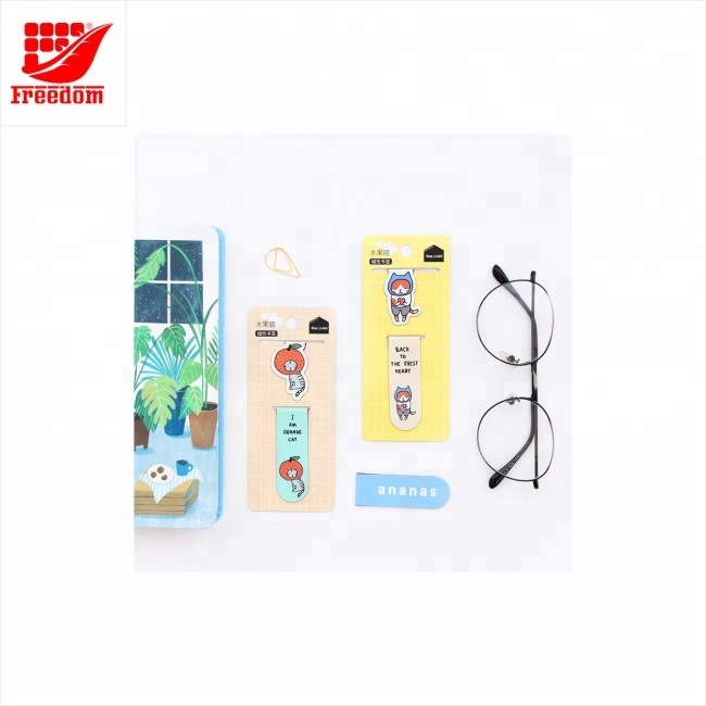 Logo Printed Folding Page Magnetic Bookmarks