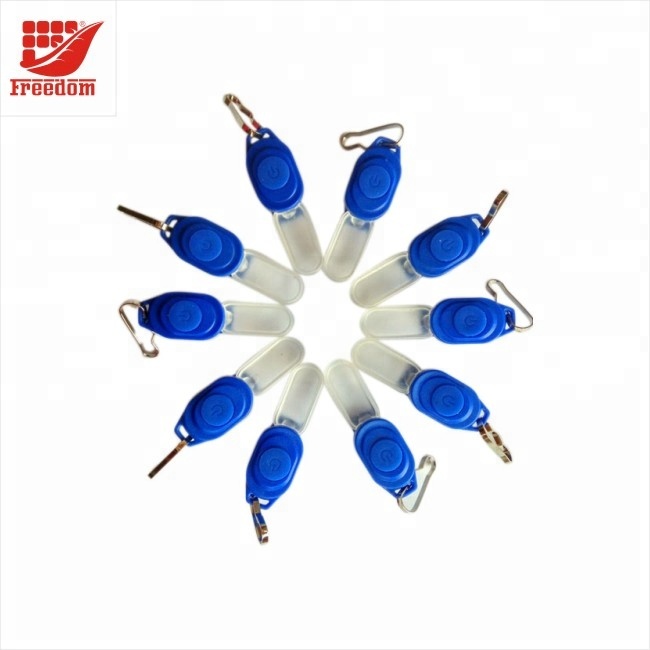 Customized Sport LED Light Mini Portable Zipper Light Keychain
