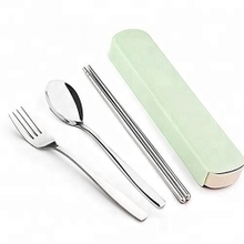 Custom Logo Good Quality Chopsticks Spoon and Fork Set