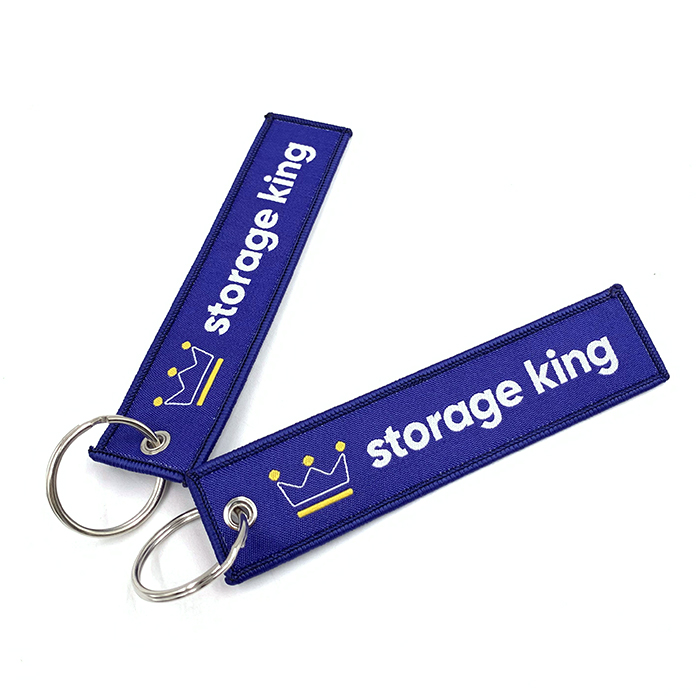 Factory Direct Sale Cheap Price Embroidered Keychains Custom Logo Key Rings