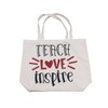 Promotional Recycle Natural Color Simple Printing Canvas Cotton Tote Bag