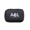 Customized Lightweight Black Knitted Fabric Mesh Lining EVA Hard Carry Case With Name Card Pocket
