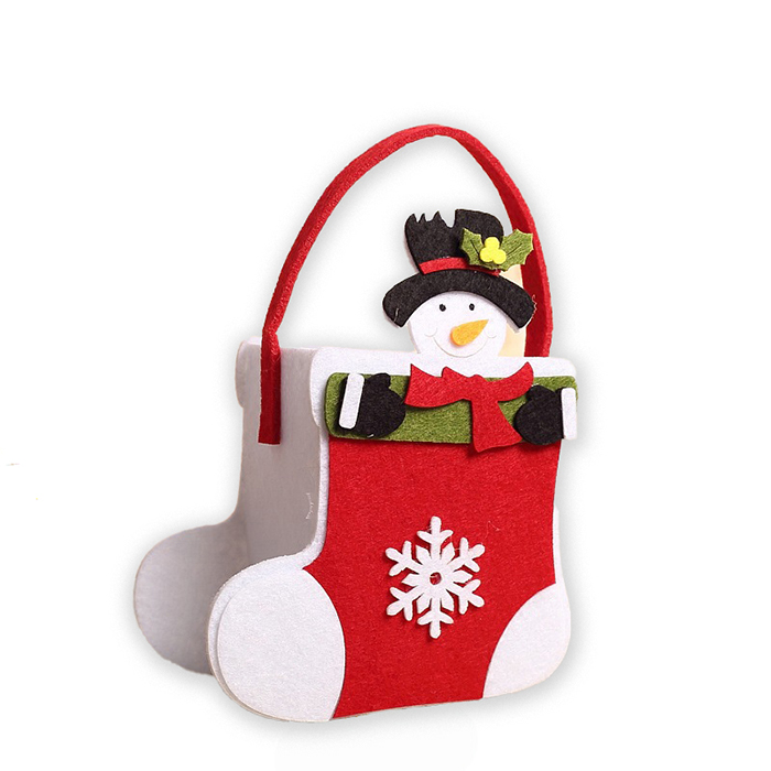 Factory Price Handmade Christmas Gift Bags Felt Candy Bag