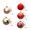 Custom Design Christmas Ball Promotional Ornaments Plastic Christmas Logo Ball