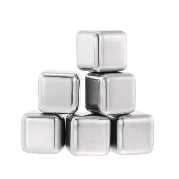 Factory Price Wholesale Square Whiskey Ice Cube Stainless Steel Whiskey Stone