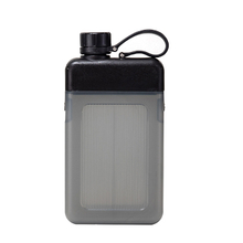 New Design Eco Friendly Custom 450ML Square Notebook Memo Flat Plastic Water Bottle