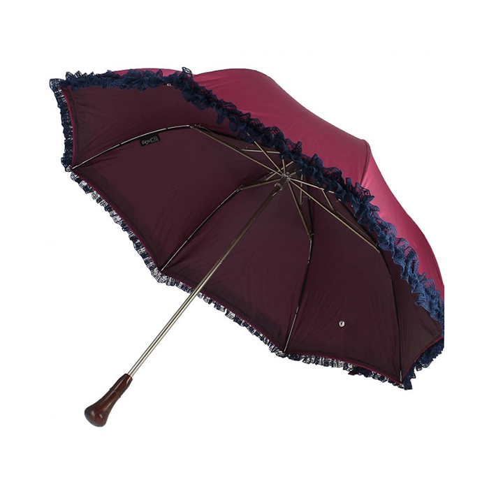 Custom Desigh Folding Umbrella With Lace For Lady