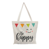 100% Natural Cloth Organic Calico Cotton Canvas Tote Bag