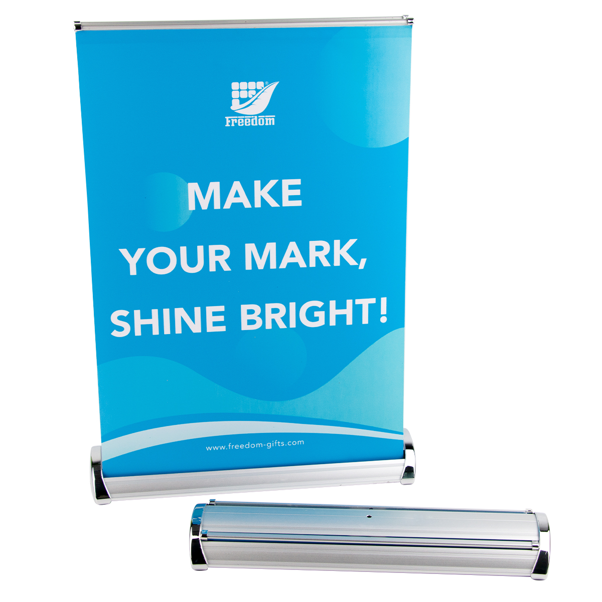 Wholesale Custom Printed Mini Retractable Table Top Roll Up Display Stand
