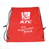 Custom Logo Sublimation Printed Recycled Waterproof 210D Polyester Drawstring Bag 