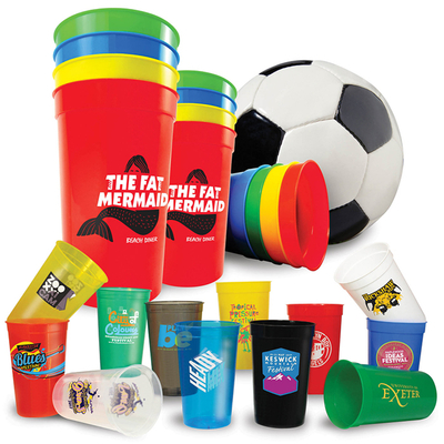 High Quality Custom Logo Plastic Stadium Cups For Advertising