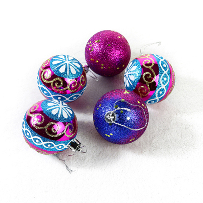 Factory Price Hanging Baubles Plastic Christmas Tree Ornaments Balls