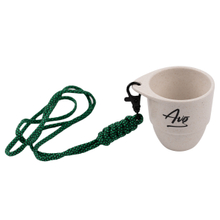 Portable Outdoor Biodegradable 3oz Coffee Grounds Camping Cup With Sling