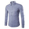 Custom New Design Slim Fit Long Sleeve Casual Shirt for Men