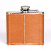 Factory Price PU Leather Cover Stainless Steel Hip Flask