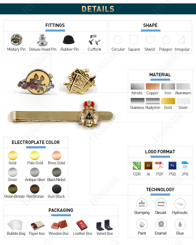 tie clips cufflinks (2)