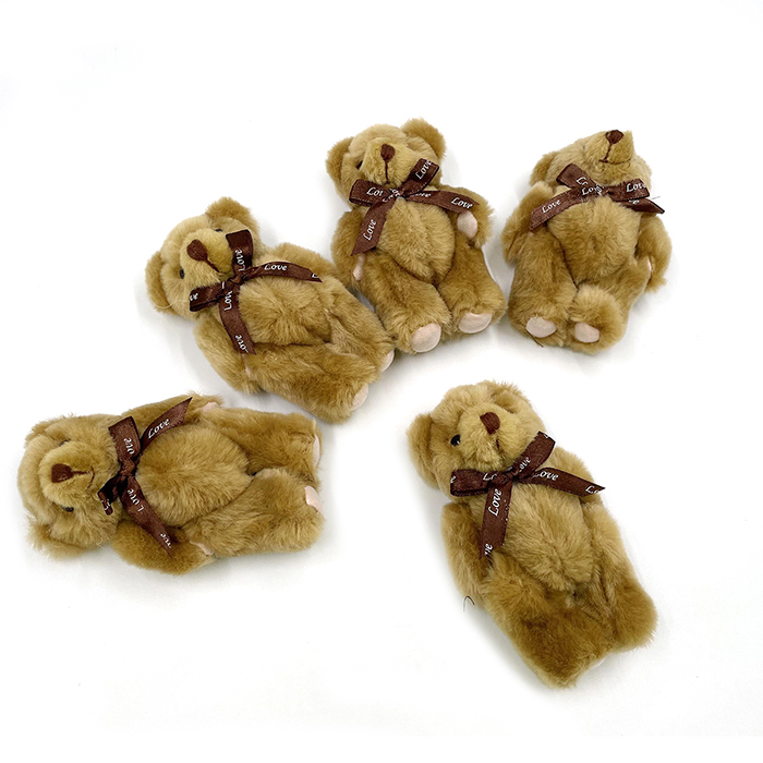 Custom Design Handmade Plush Bear Toy Promotional Soft Fabric Kids Plush Stuffed Toy