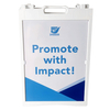 Customized Mini Plastic A Frame Double Side Advertising Display Stand