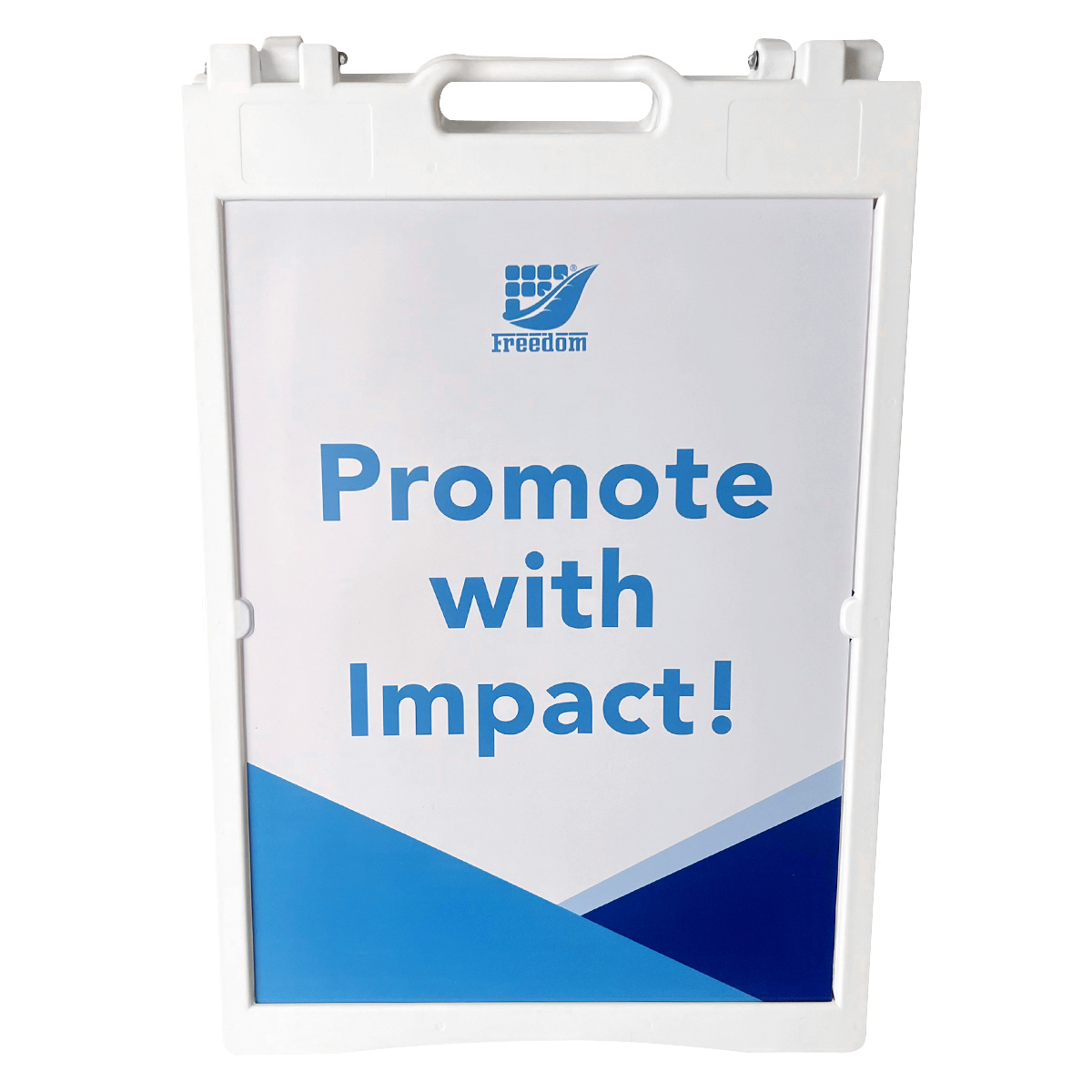 Customized Mini Plastic A Frame Double Side Advertising Display Stand