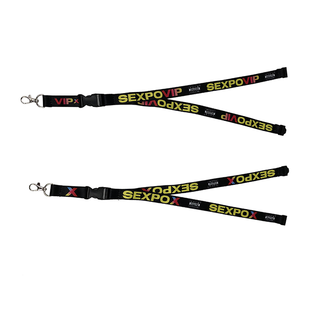 Promotional Custom ID Card Lanyard Sublimation Polyester Lanyard With Logo Printed