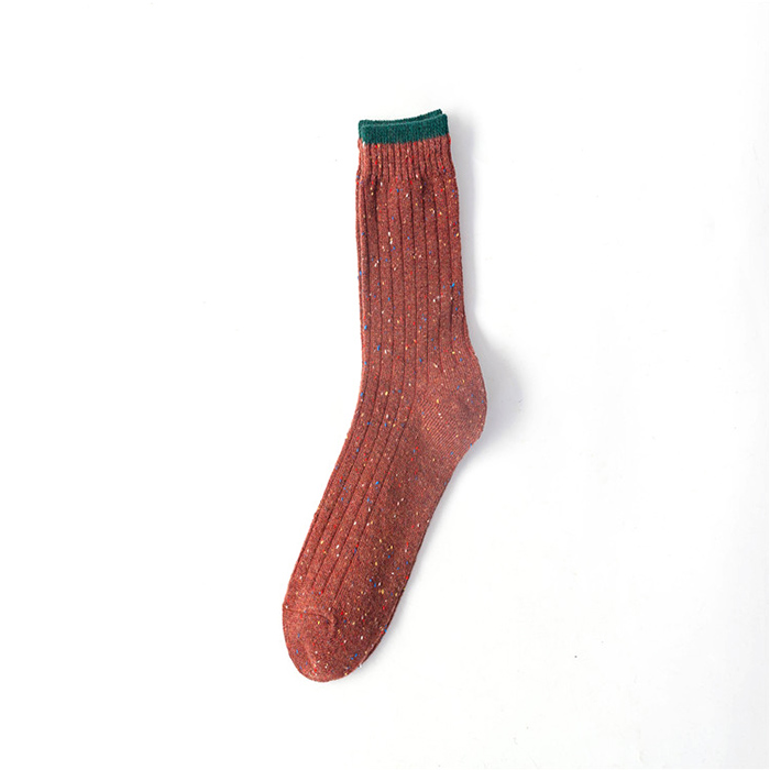 Colorful Wool Socks With Stripe Women Winter Thicken Cashmere Socks 