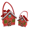 Amazon Hot Sale Felt Christmas Candy Bag Santa's House Fancy Gift Bags
