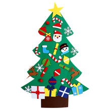 Amazon Hot Sale Christmas Tree Decoration Hanging Custom DIY Felt Christmas Tree