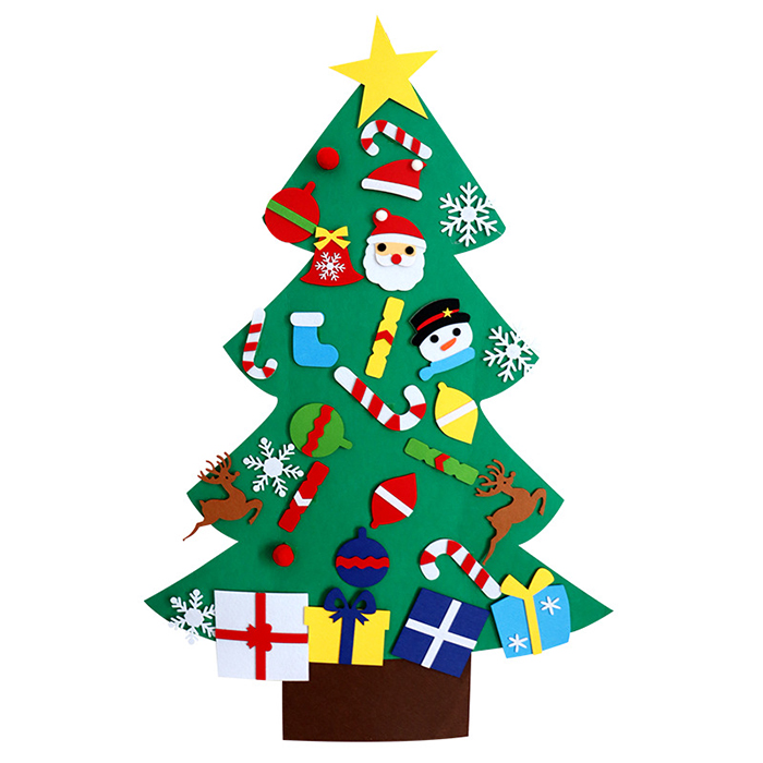 Factory Price DIY Felt Christmas Tree New Year Gifts Kids Toys Christmas Indoor Decoration