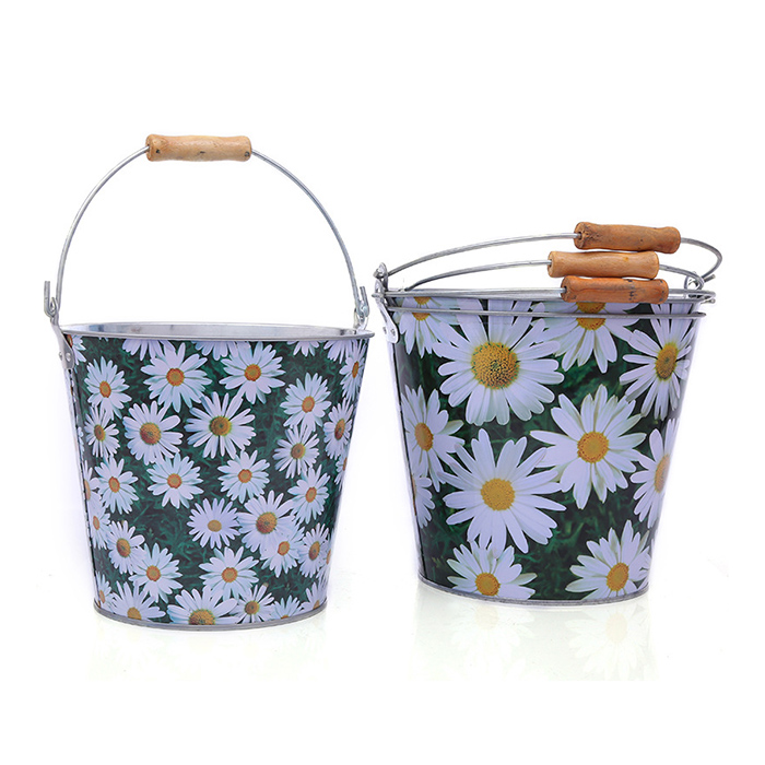 Custom Design Beer Ice Tin Bucket Coolers Promotion Wine Ice Bucket