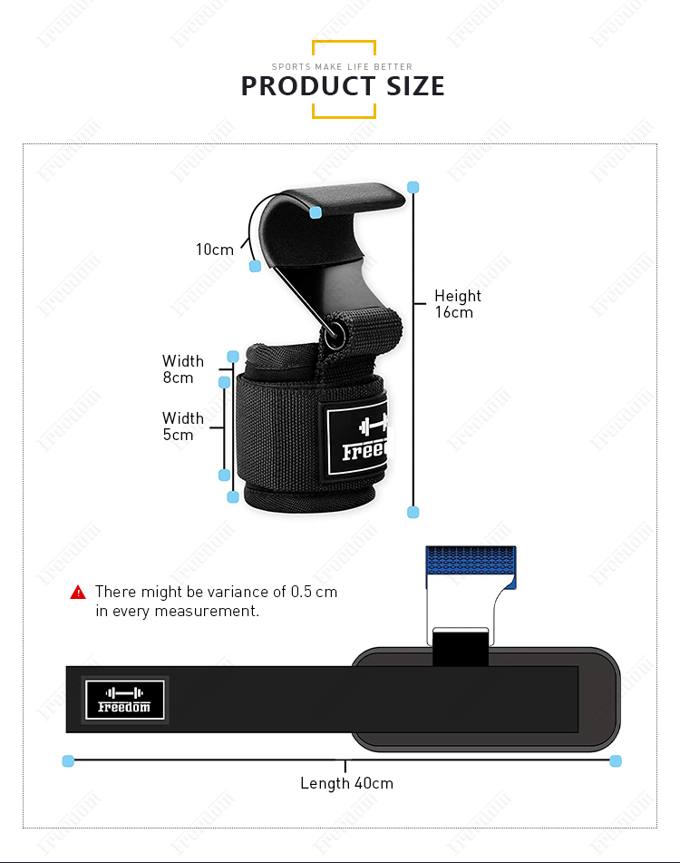 Weight Lifting Hooks (6)