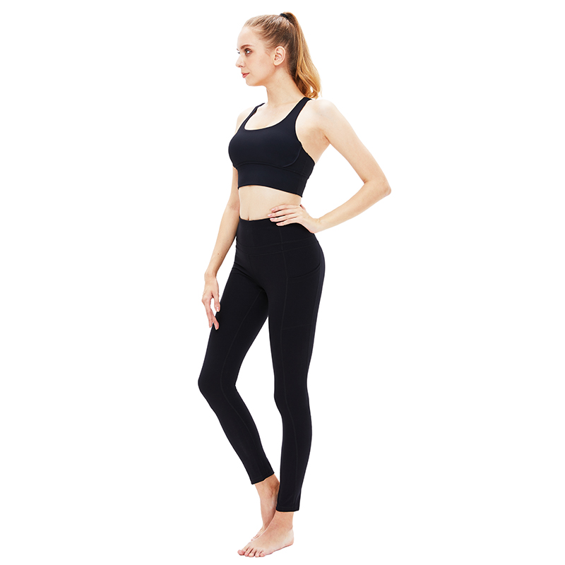 Customized High Waist Workout Nylon Yoga Pants For Women