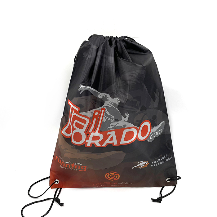 Amazon Hot Sale Gym Bag Backpacks Custom Polyester Drawstring Bags With Logo