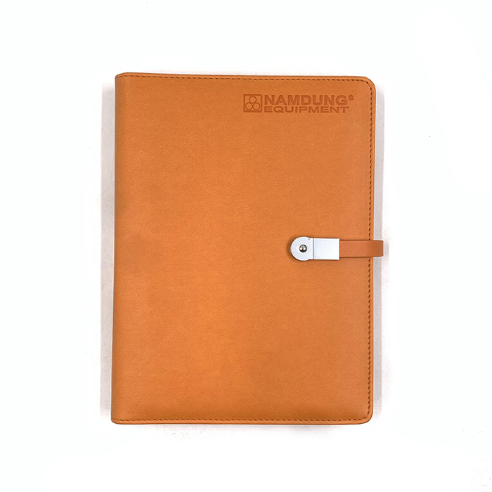 Promotional Leather Magnetic Buckle A5 Binder Hardcover Printed Custom Notebook Diary Book