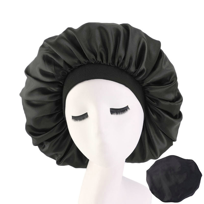 Fashion New Design Double Layer Sleep Cap Silk Satin Bonnets With Customized Logo