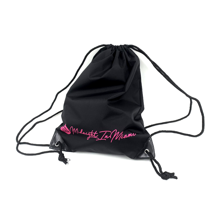 Hot Selling Custom Logo Printed Polyester Gym Drawstring Bags Polyester Waterproof Drawstring Bag