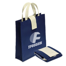 Factory Good Price Reusable Non Woven Folding Shopping Bag With Pouch