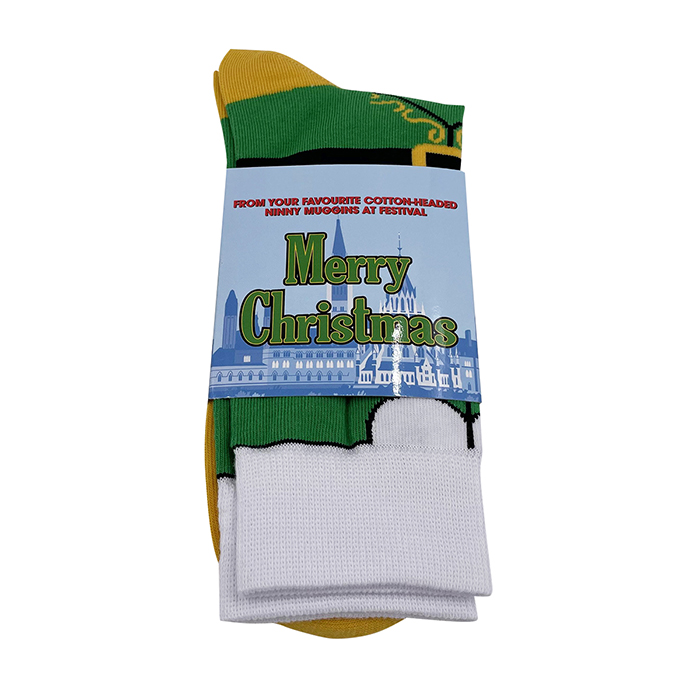 Factory Price Custom Logo Printed Fashion Colorful Funny Happy Christmas Socks