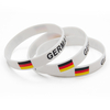 Wholesale Customize German Flag Bracelet Silicone Rubber Germany Wristbands