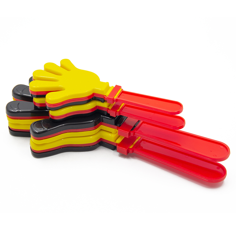 Cheap Custom Plastic Football Clap Cheering Clamps Noise Maker Football Fans Cheering Hand Clapper