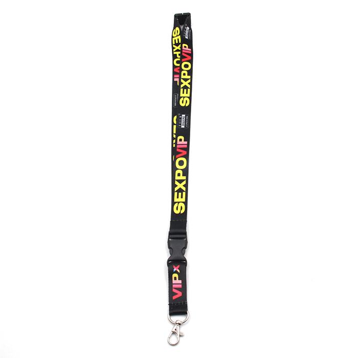 Promotional Custom ID Card Lanyard Sublimation Polyester Lanyard With Logo Printed