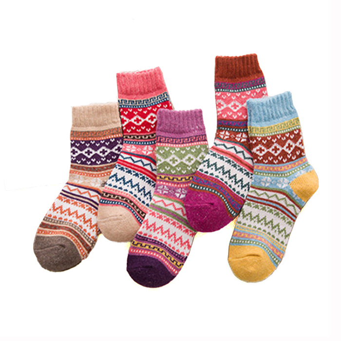 High Quality Cashmere Socks Thicken Warm Vintage Wool Socks For Women