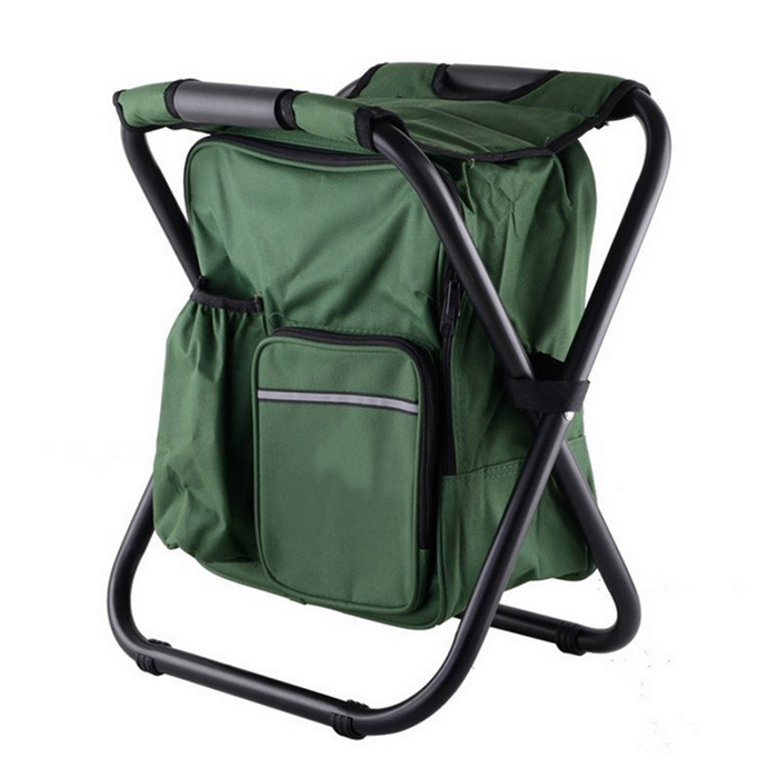 Factory Price Folding Beach Chair Stool Portable Picnic Backpack Cooler Chair
