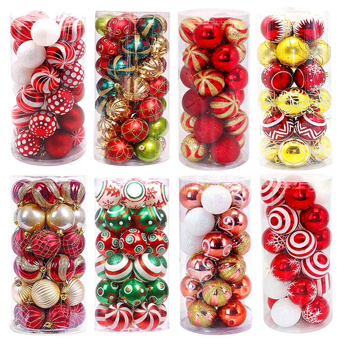 Factory Price Christmas Decoration Acrylic Plastic Christmas Hanging Ball