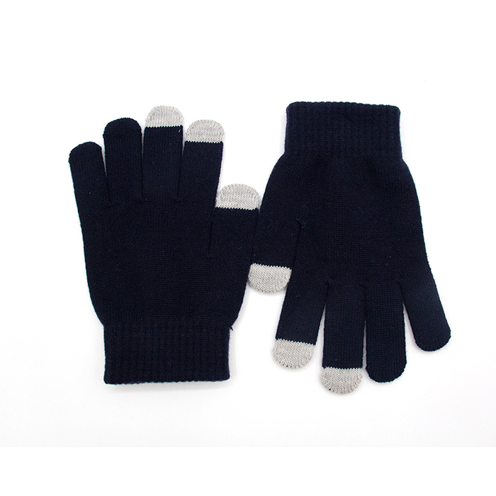 Custom Design Touch Screen Gloves Warm Winter Unisex Wool Acrylic Knitted Gloves