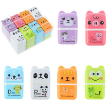 Factory Price Roller Erasers Portable Cube Cute Animal Durable Soft Pencil Rubber Erasers