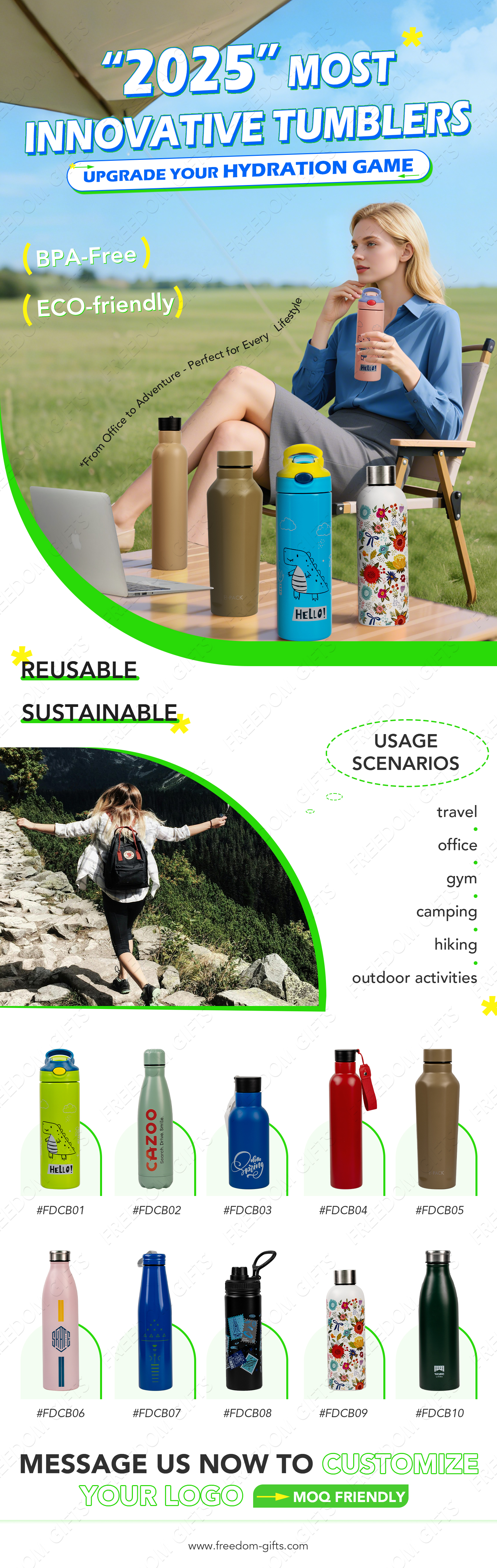 FREEDOM SELECTED INNOVATIVE TUMBLERS