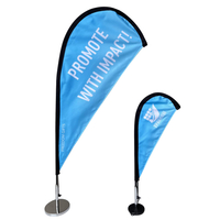 Mini Teardrop Desk Flag Advertising Banner Flying Beach Flag