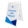 Customized Mini Plastic A Frame Double Side Advertising Display Stand