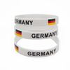 Wholesale Customize German Flag Bracelet Silicone Rubber Germany Wristbands