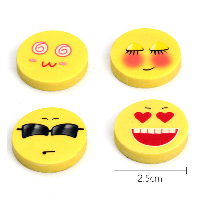 Amazon Hot Sale Customized Rubber Cartoon Funny Erasers For Pencil
